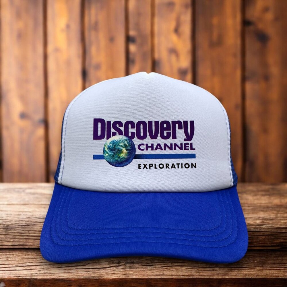 Discovery Channel Exploration Unisex Trucker Hat Purple Shark Week Baseball Cap